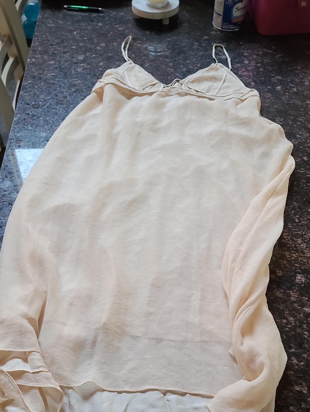 BCBGMaxAzria Pale Blush Midi Slip Dress